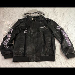 Dallas Cowboys leather jacket Ghost Skull XXL